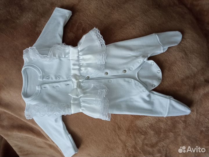 Комплект на выписку для девочки размер 56