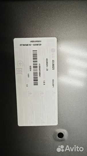Lg 42lb652v запчасти