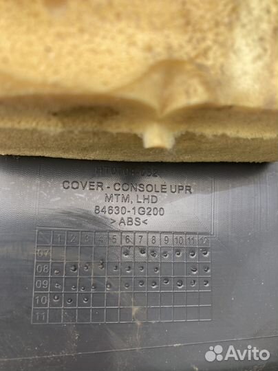 Накладка консоли kia rio 2 JB