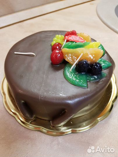 Ароматическая свеча-торт