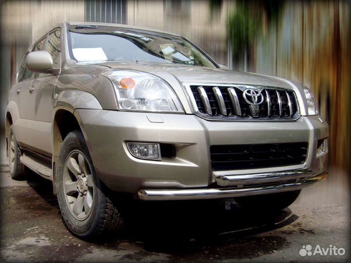 Дуга передняя бампера 76+60 Тойота Прадо 120 Prado