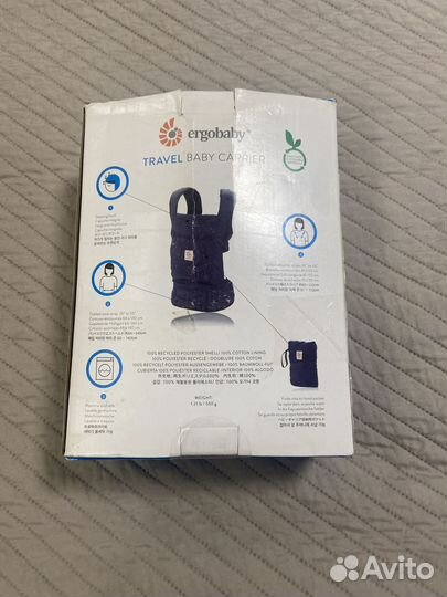 Эргорюкзак кенгуру Ergobaby travel оригинал