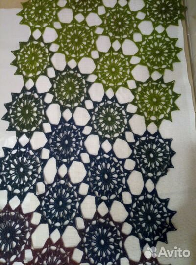 Палантин ажурный кружево Градиент