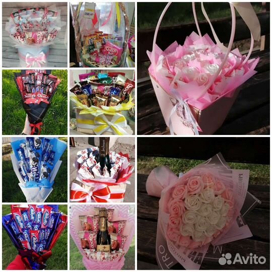 Съедобные букеты и мыльные розы