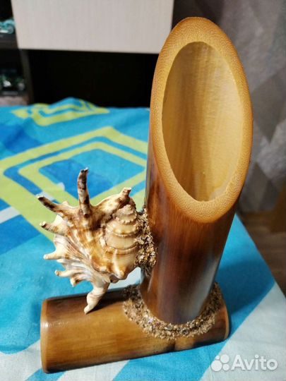 Подставка под ручки и карандаши из бамбука