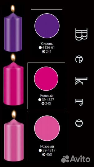 Красители для свечей стоимость указана за 1гр