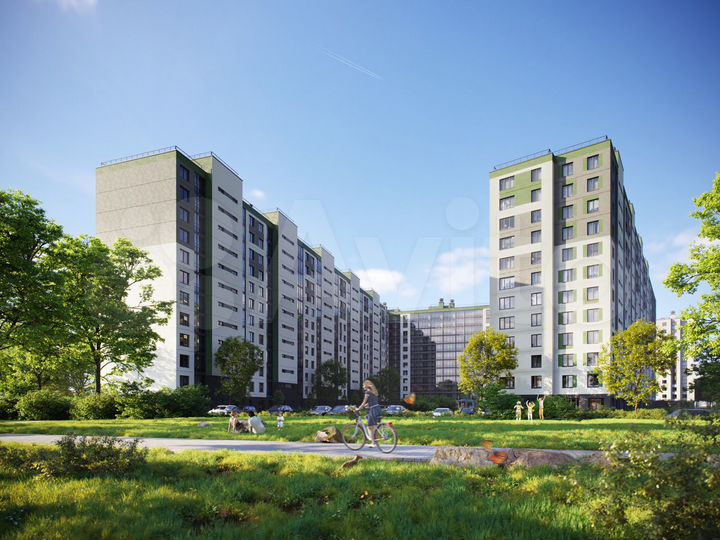 2-к. квартира, 54 м², 2/12 эт.