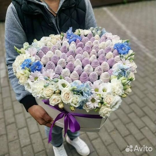 Клубника в шоколаде, Шкатулка с цветами