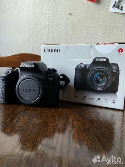 Canon EOS 77d Body + сумка + аккум. блок