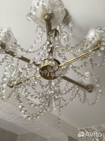 Люстра хрустальная + бра