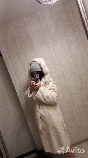 Шуба норковая с капюшоном 50 52 размер