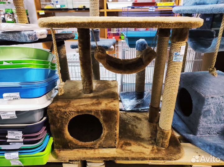 Домик для кошки с когтеточкой