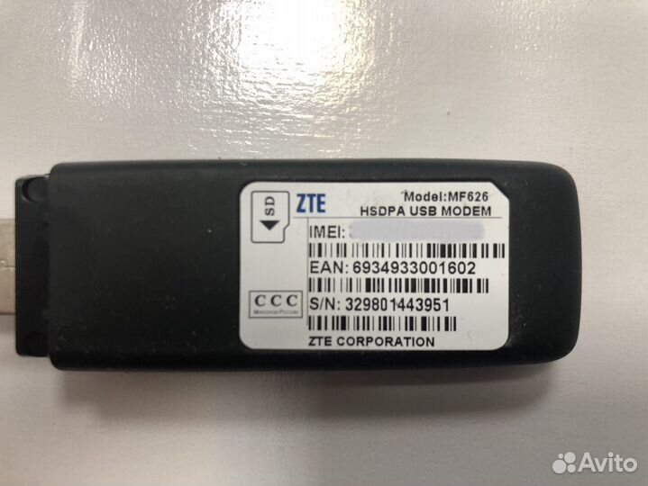 3G USB модем Билайн ZTE MF62R