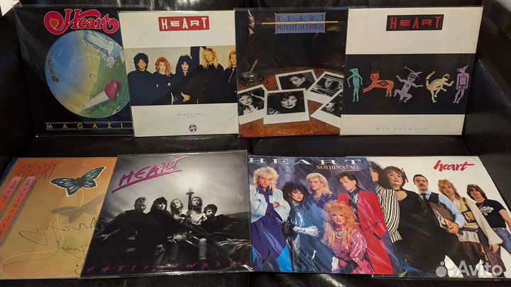Коллекция виниловых пластинок heart