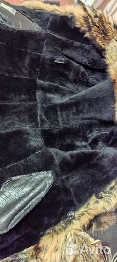 Куртка зимняя женская кожаная