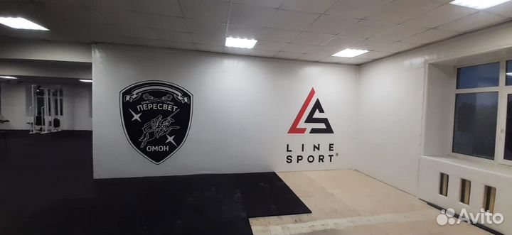 Борцовский ковер 12х12 трехцветный карманы