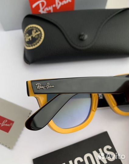Очки ray ban wayfarer 50 пепельные