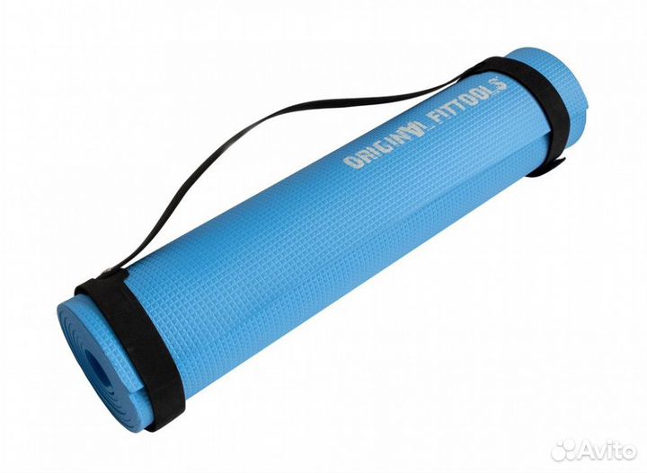 Мат для аэробики Original Fit.Tools 6 мм голубой G