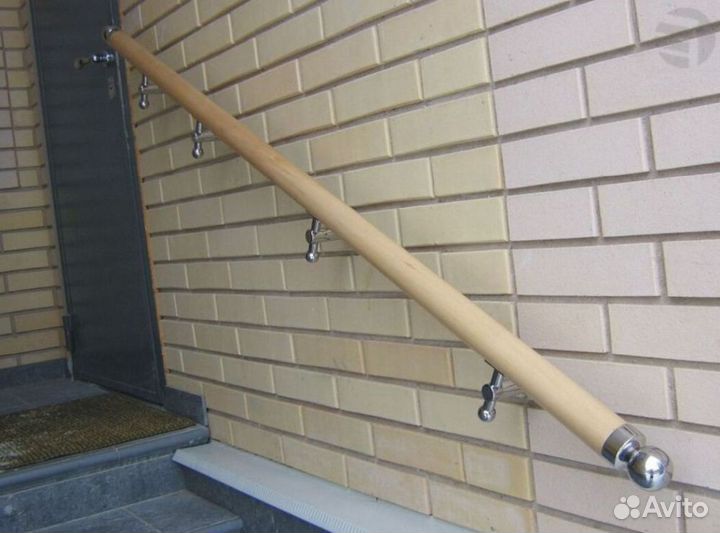 Перила из шлифованной нержавейки