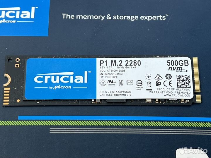 Crucial P1 500 гб