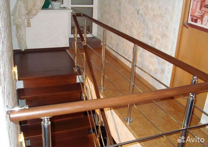 Ограждение из нержавеющей стали с полировкой