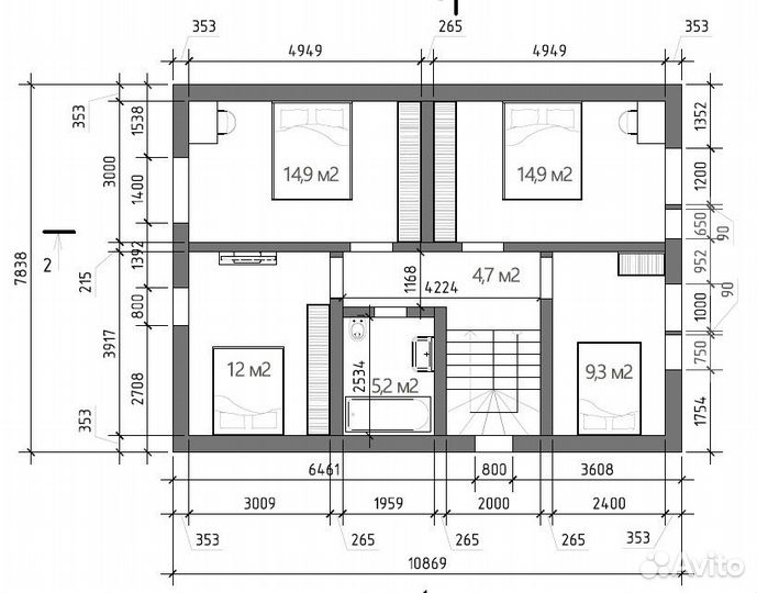 Домокомплект для строительство 5 спален