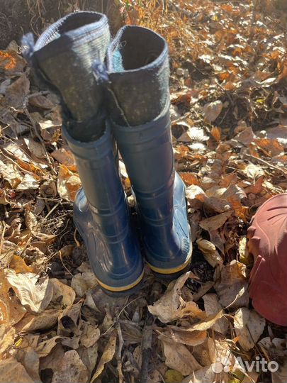 Детские сапоги резиновые пенка 28 и 30 р