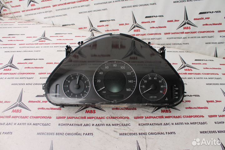 Щиток приборов w211 Мерседес черный мили