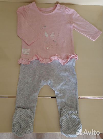 Нарядные слипы на девочку mothercare 9-12 мес 2 шт