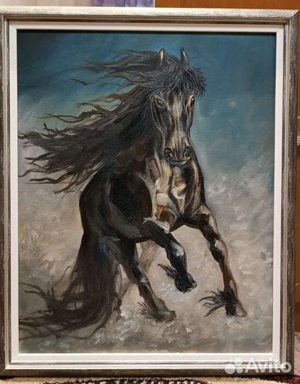 Картина в раме холст, масло