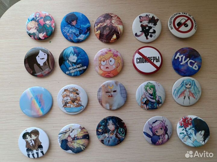 Значки с аниме