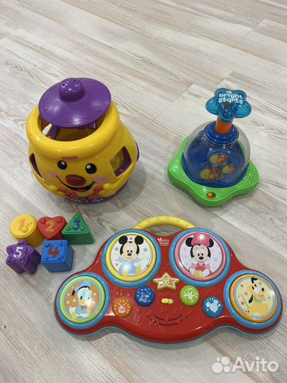 Интерактивные игрушки Fisher Price пакетом