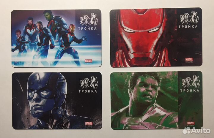 Карта Тройка Мстители Marvel