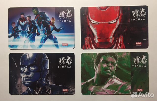 Карта Тройка Мстители Marvel