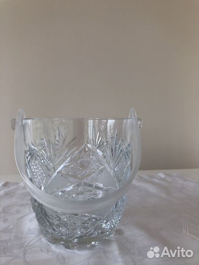 Хрустальное ведерко для льда