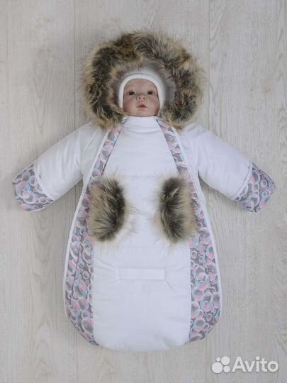 Конверт для новорожденного с ручками