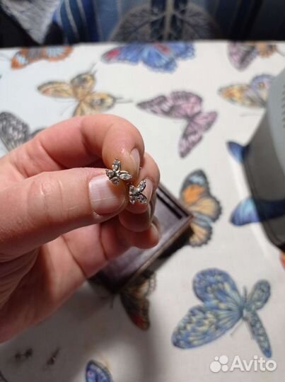 Серьги серебро 925