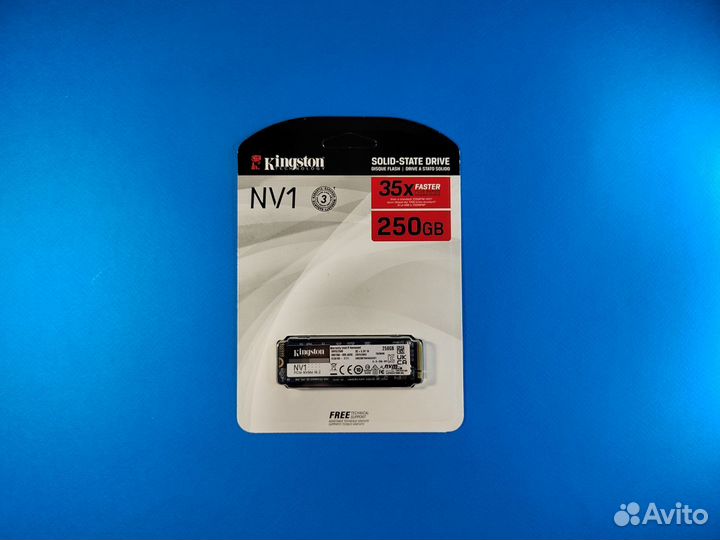 Kingston SSD 250 гб M.2 2280 NVMe A2000 PCIe 3.0