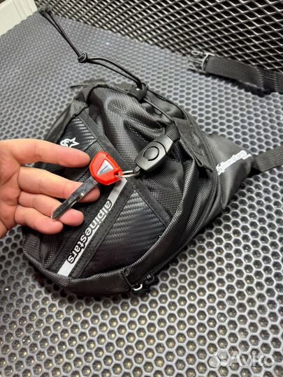 Мото сумка на бедро ногу с логотипом Alpinestars