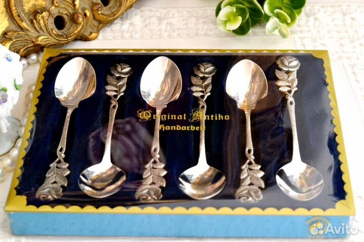 Десертные вилки. Десертные ложки.Серебрение.Antiko