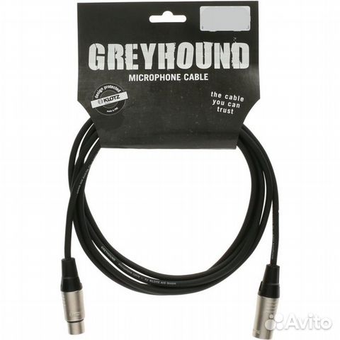 Микрофонный кабель, 10м Klotz GRG1FM10.0 Greyhound
