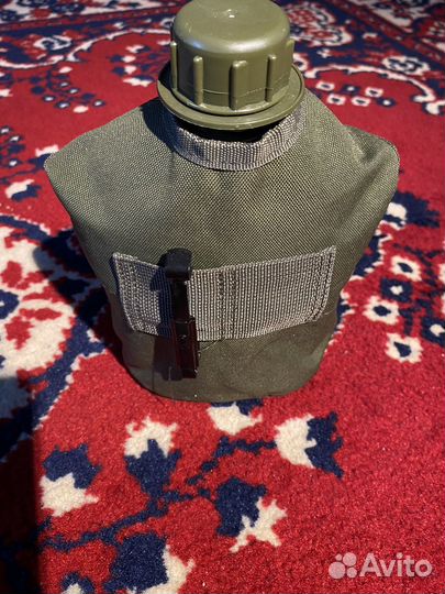 Фляжка и кателок армейские в чехле
