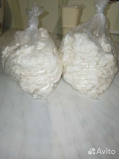 Домашний творог,сметана