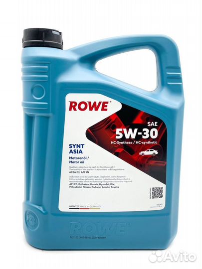 Rowe hightec synt asia 5W-30 (4л) 20245004099