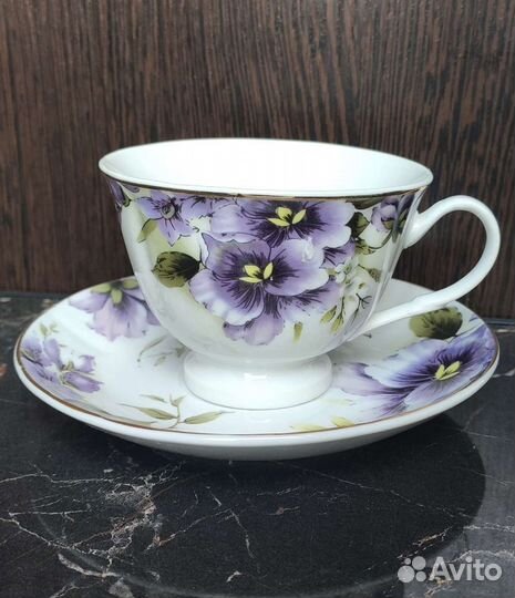 Чайный кофейный набор сервиз VaBene фарфор