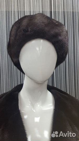 Женский норковый берет шн-101