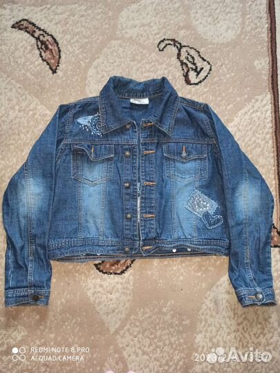 Джинсовая куртка для девочки