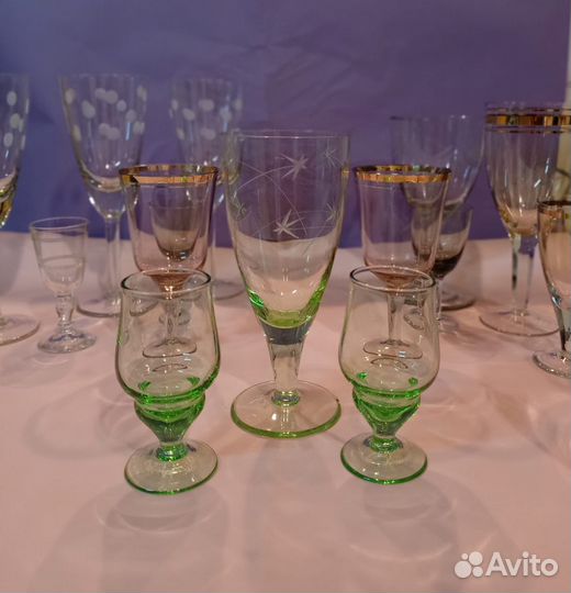 Фужеры. Тонкое стекло. 70-е г СССР