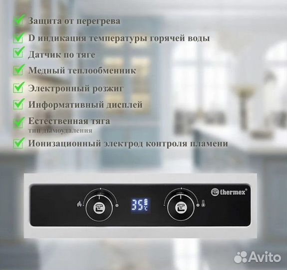 Газовая колонка Thermex Basic B 20 D (Silver)