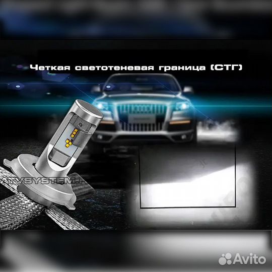 LED автолампа H4 Aurora 42 Ватта (2 шт.)